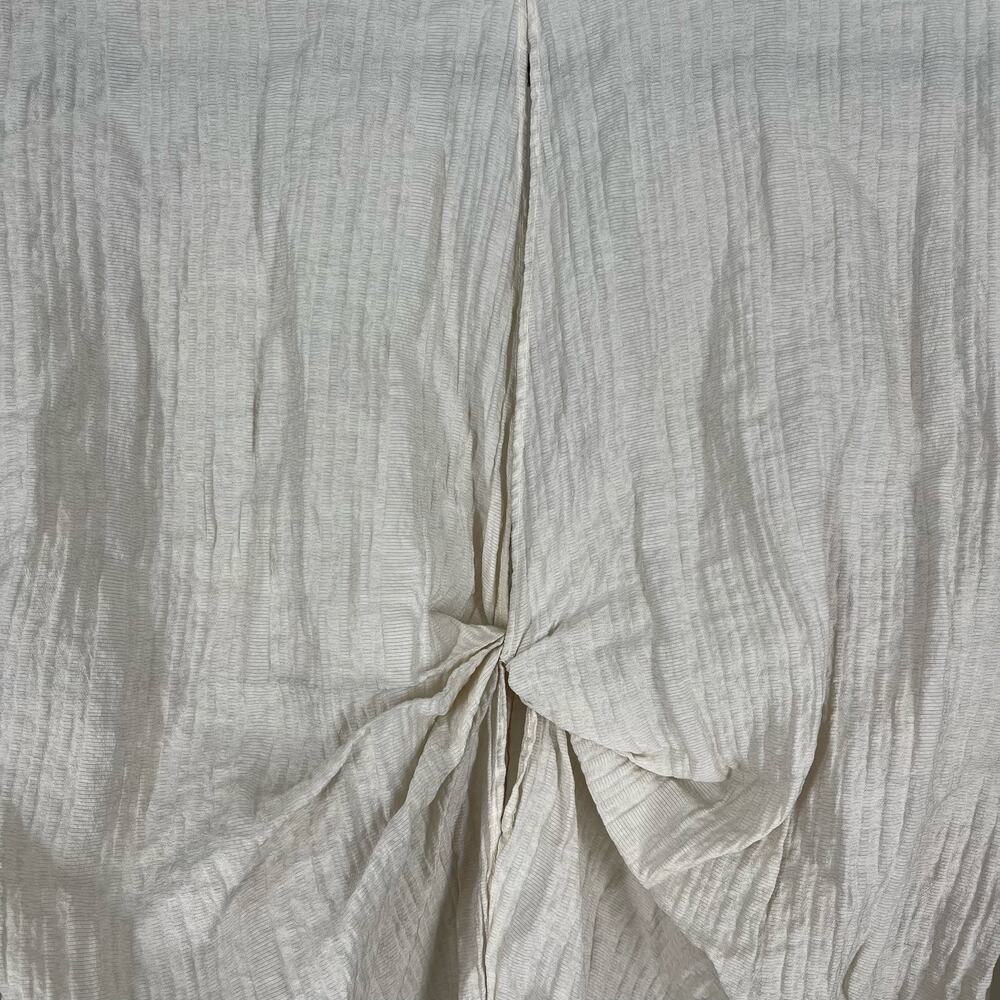 Zara Flowy Knotted‎ Button Down Shirt Women's Size Small - Picture 4 of 6